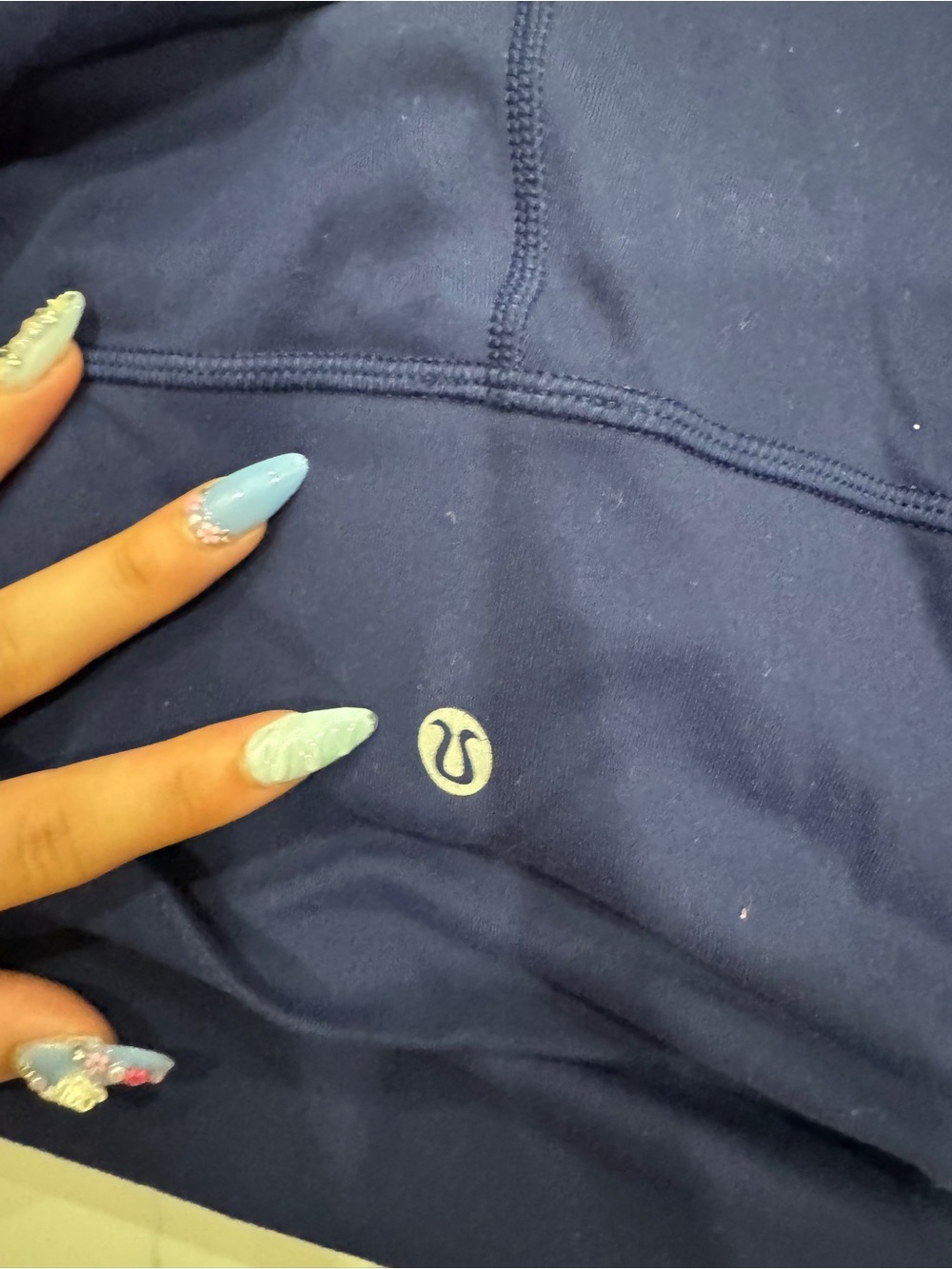 lululemon athletica Navy Blue Leggings with Logo